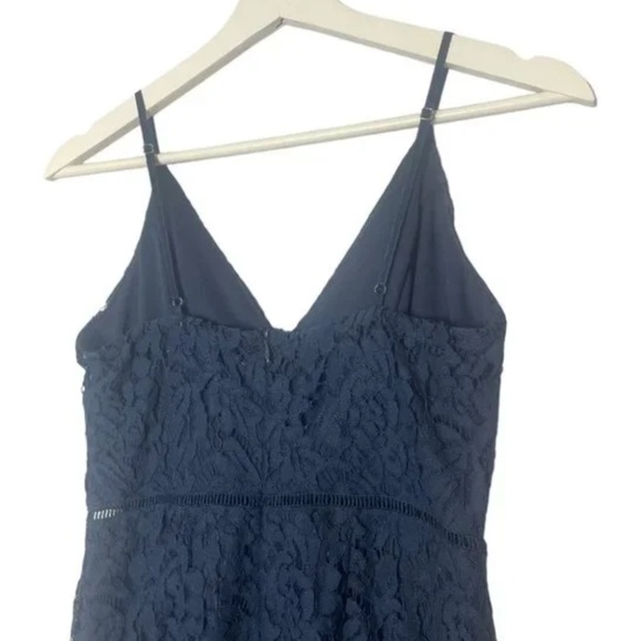 ASTR The Label Lattice Inset Lace Spaghetti Strap Party Event Dress Size M - Picture 7 of 10